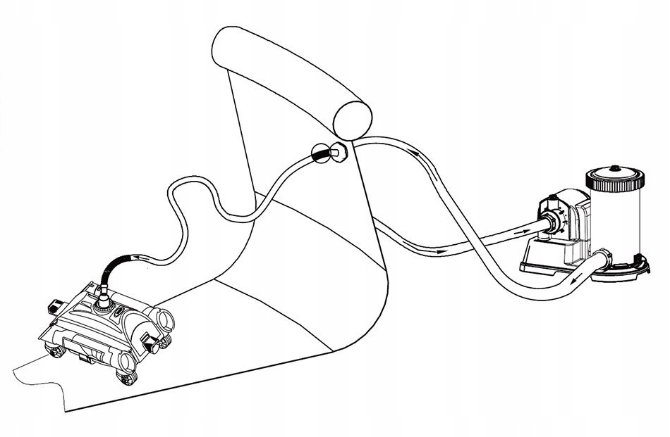 Automatyczny Odkurzacz dna Basenu - Czyścik Czyściciel INTEX 28001 Model 28001