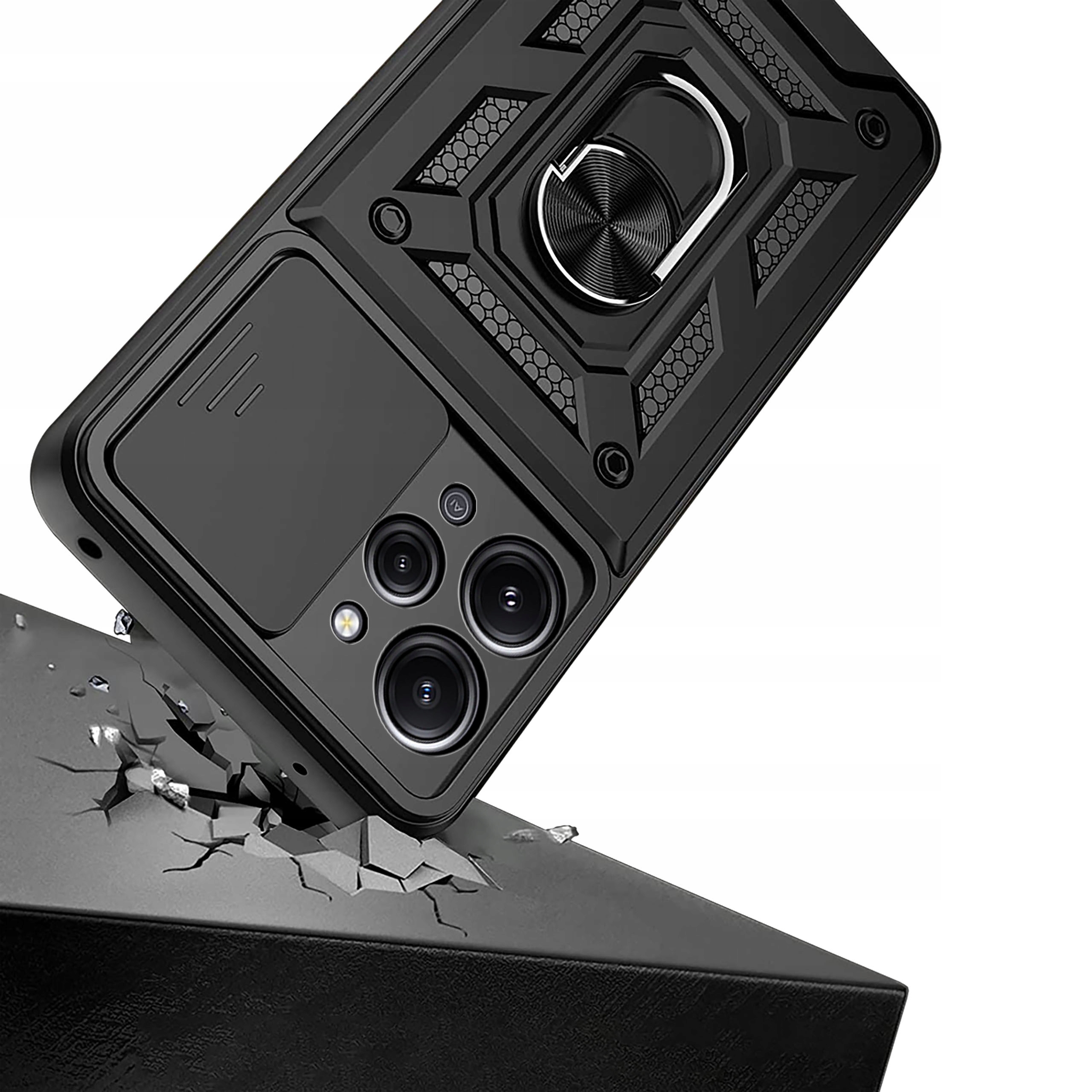 Etui do Xiaomi Redmi 12 4G SLIDE RING + SZKŁO 9H Marka KrainaGSM