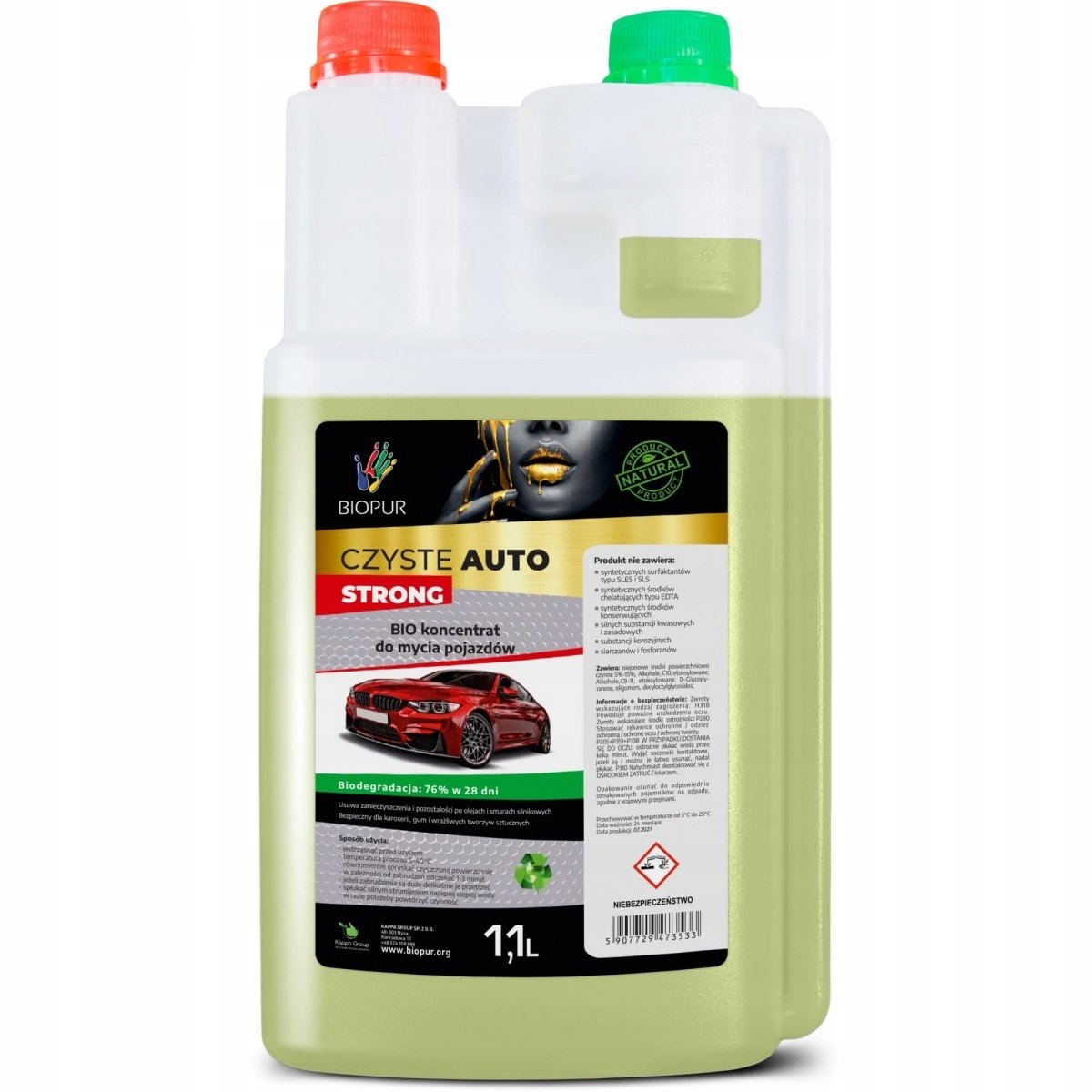 

Płyn do mycia samochodów Biopur M7 Strong 1,1L