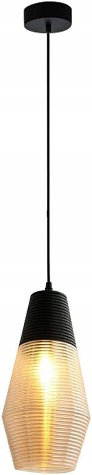 Závěsná lampa Loft Skleněná Jantarová