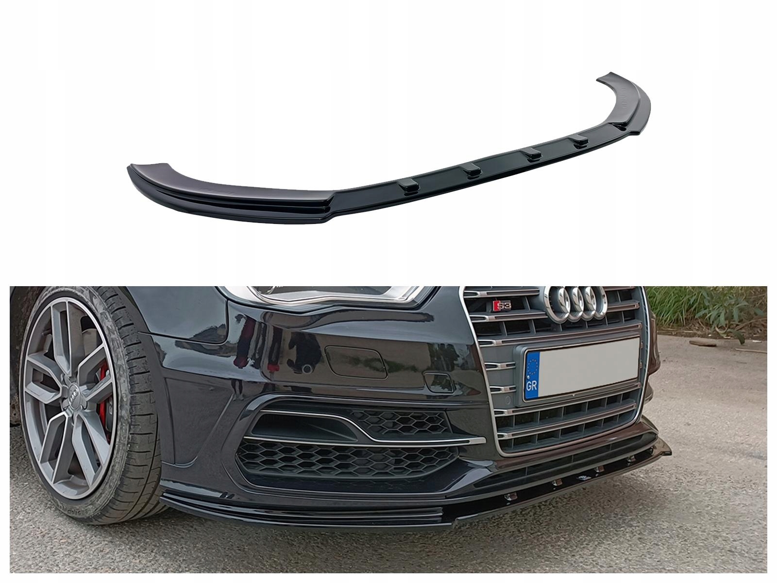 Nástavec předního nárazníku hokejový difuzér pro Audi A3 8V III 2013-2016 Hb