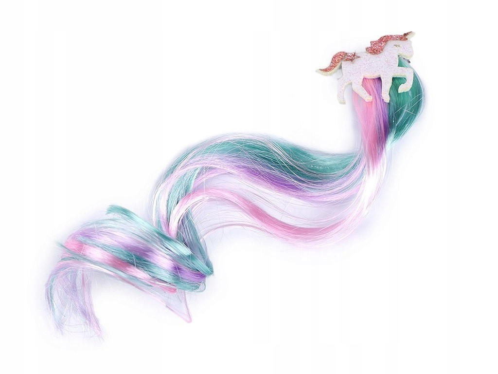 Dopinka przypinka treska do włosów ze spinką jednorożec #2