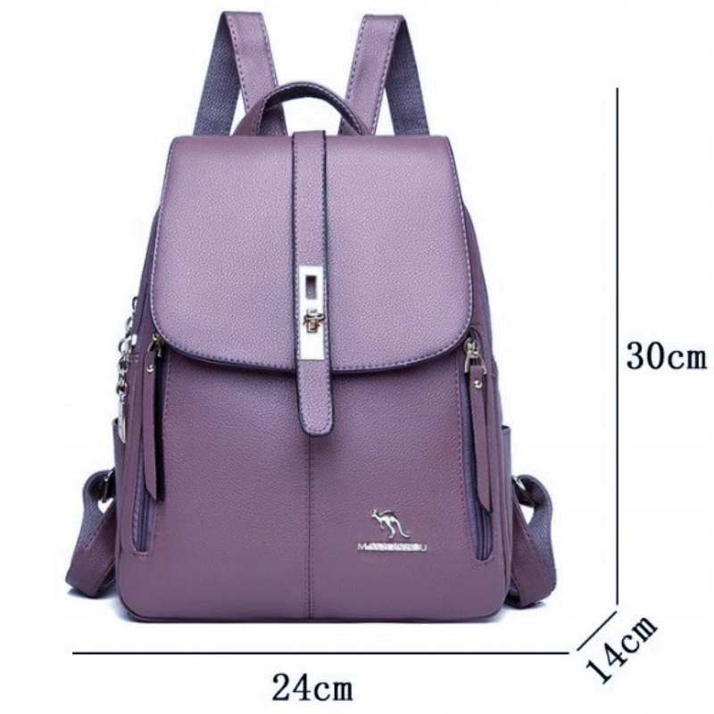 PLECAK DAMSKI SKÓRZANY DO SZKOŁY PRACY VINTAGE Marka inna