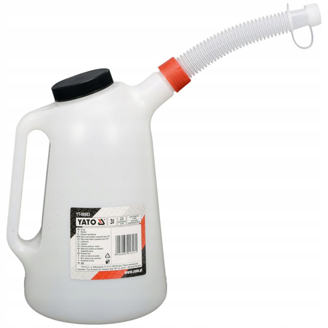 NALEWAK WARSZTATOWY 3 L ELASTYCZNY LEJEK YATO EAN (GTIN) 5906083013171