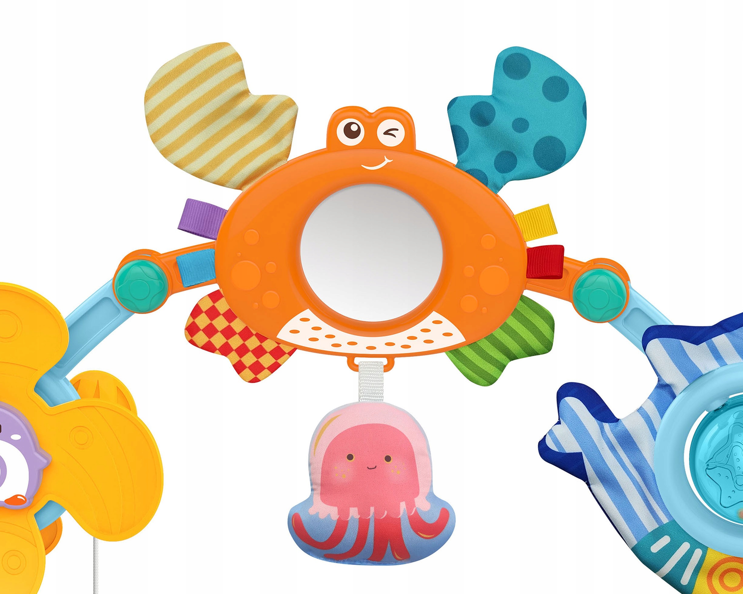 PAŁĄK ŁUK ZAWIESZKA SENSORYCZNA GRZECHOTKA ŁÓŻECZKA WÓZKA FOTELIKA WOOPIE Marka Woopie