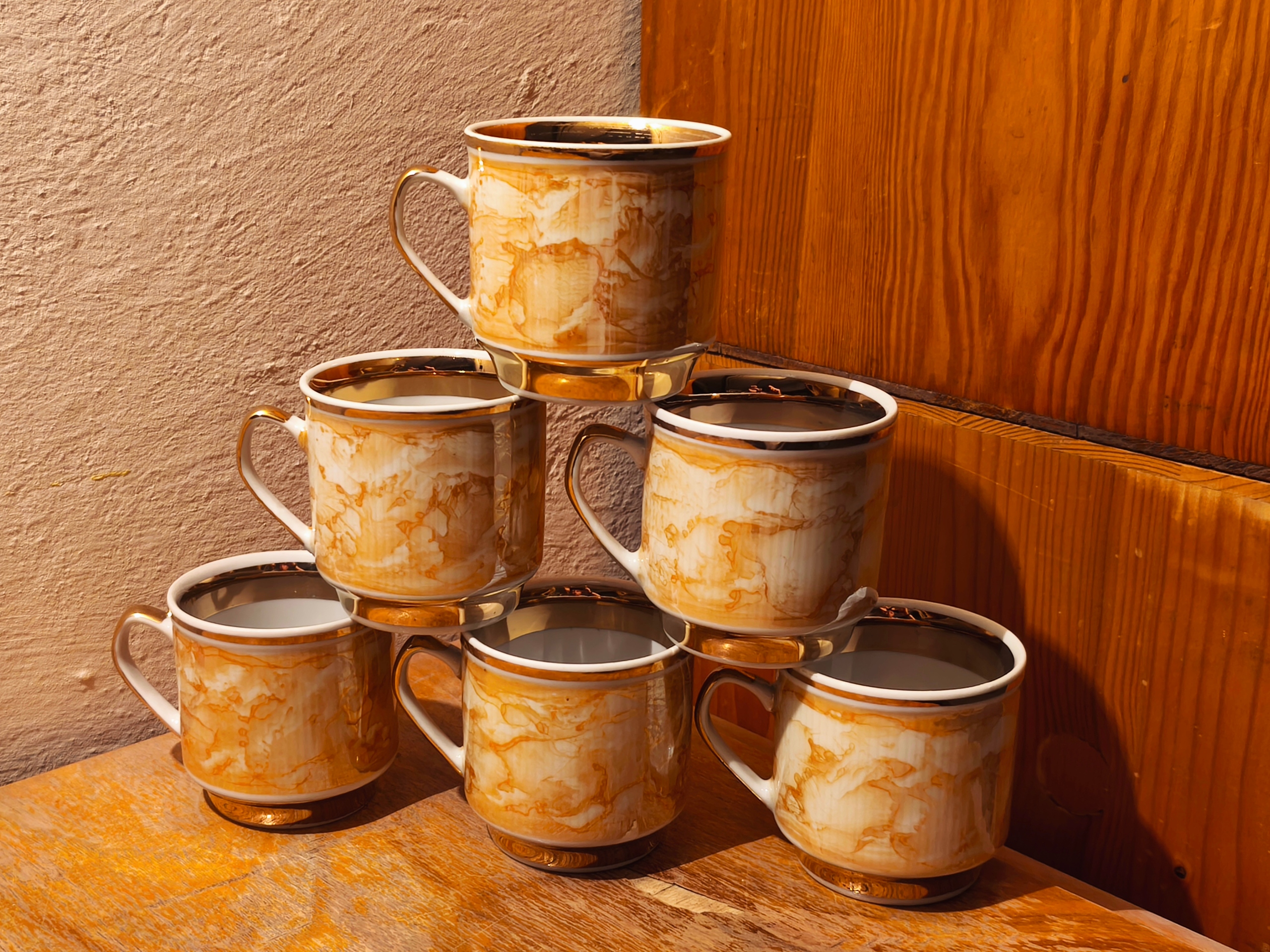 FILIŻANKA MARMURKOWA MARMUREK PORCELANA CHODZIEŻ PRL