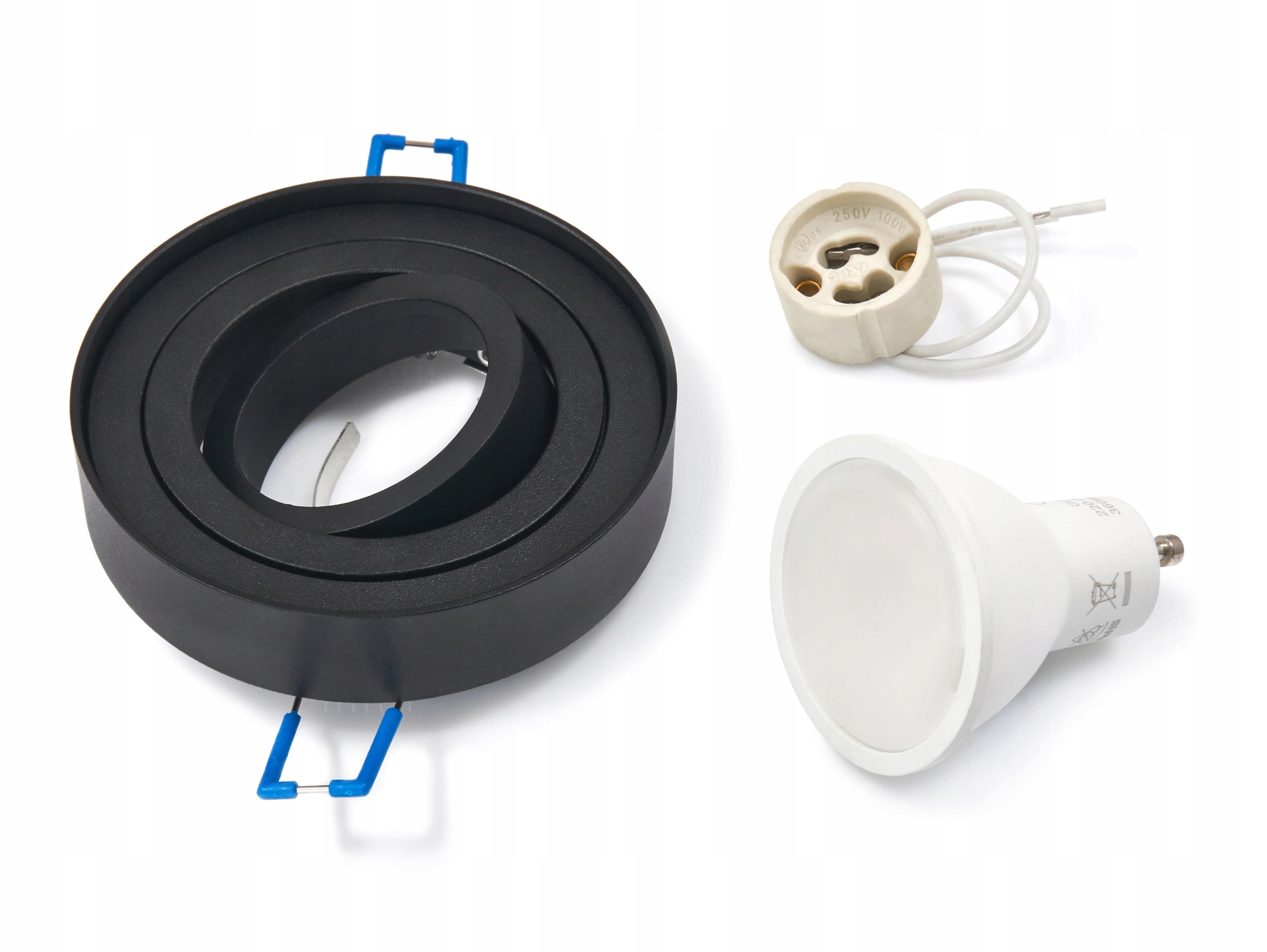 

Zestaw Oprawa Halogenowa Czarna Led 8W GU10