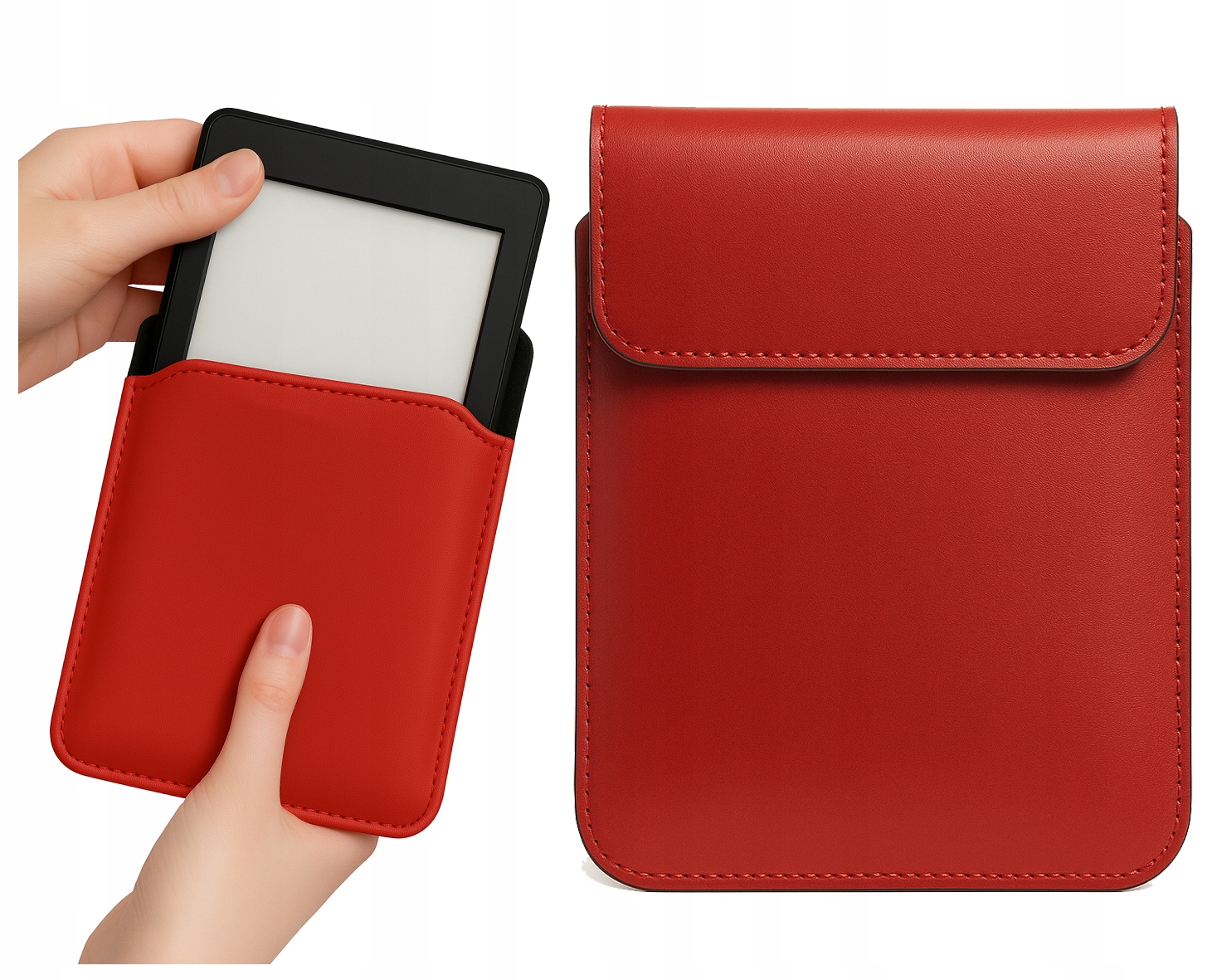 Etui skórzane pionowe do PocketBook Basic Lux 4 618 Verse Pro 634 Pokrowiec