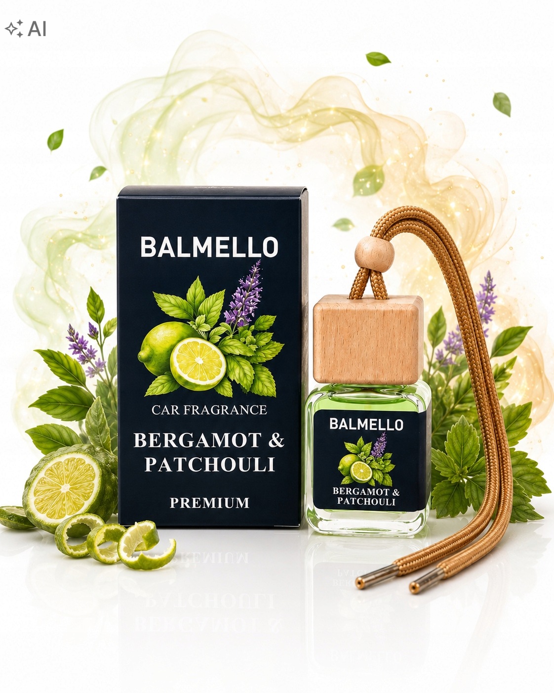 Zapach Do Auta Bergamot&Patchouli Bergamotka Paczula Premium 10 ML Balmello