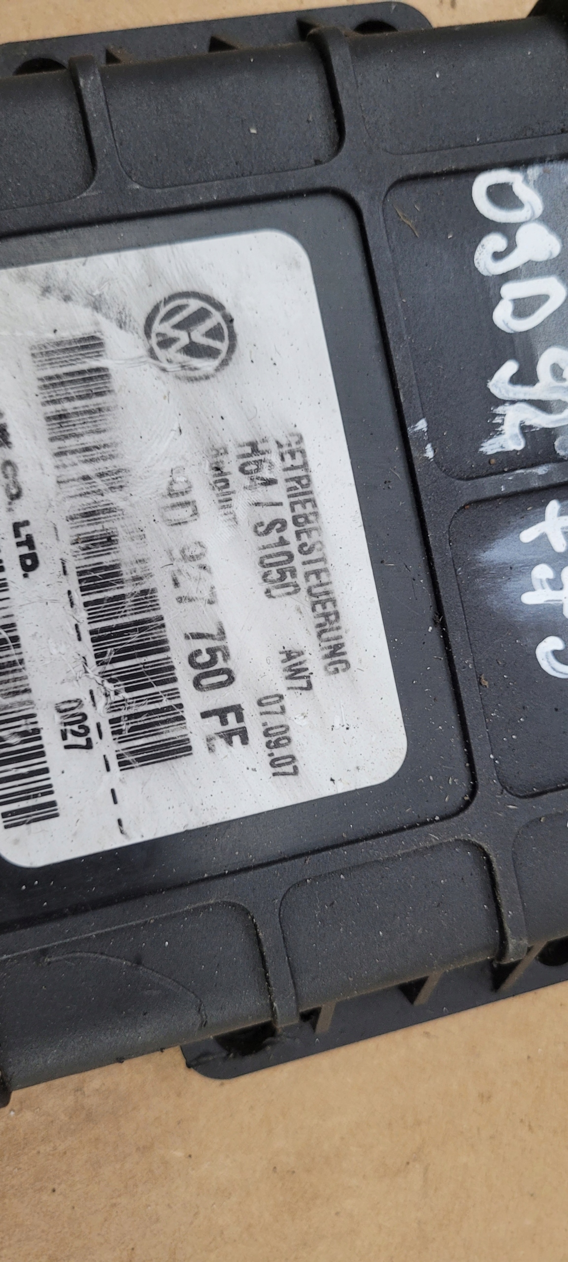 Q7 4L module control unit gearboxes 09D927750FE