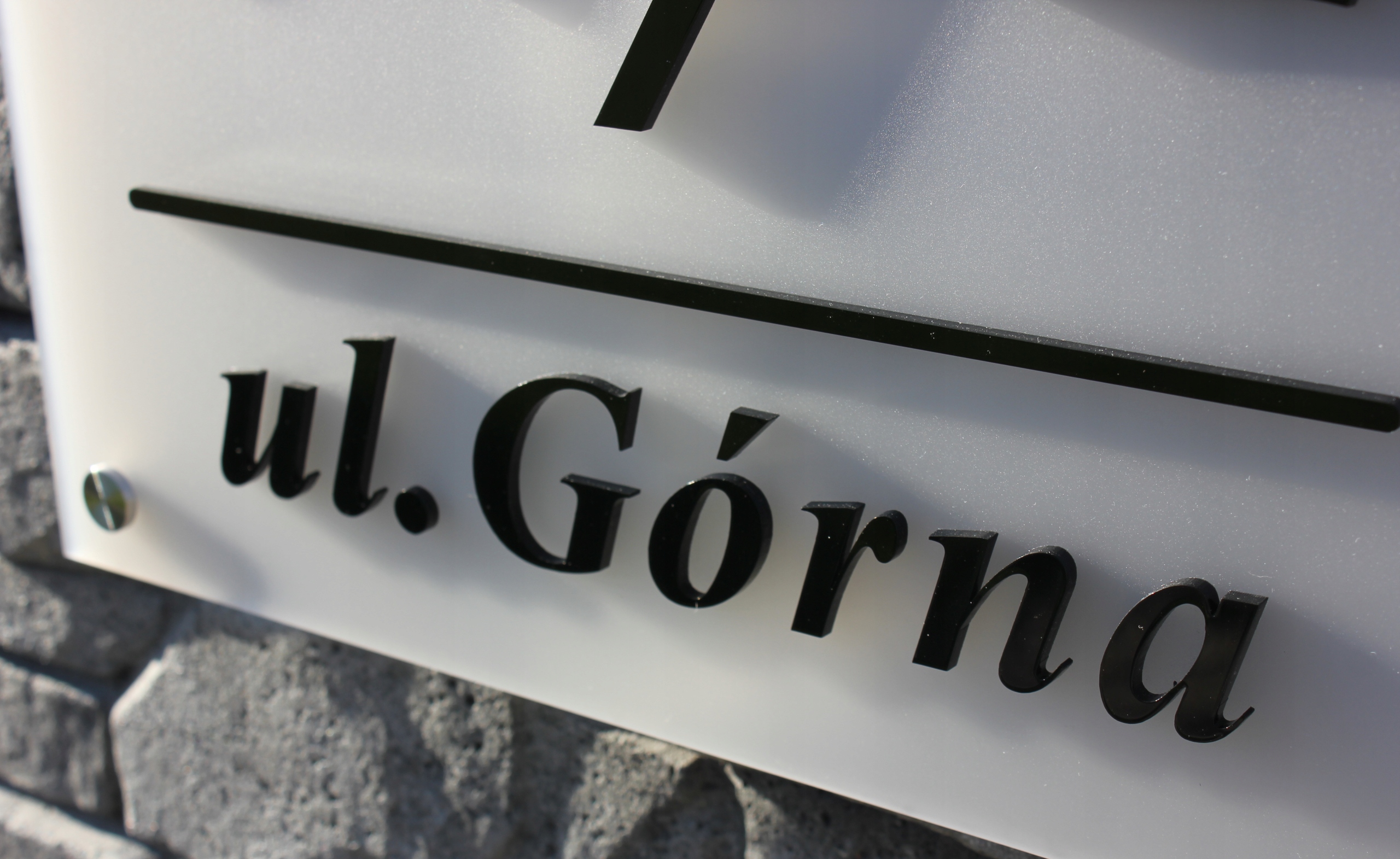 Tabliczka adresowa na dom , płot | Litery 3D Marka inna