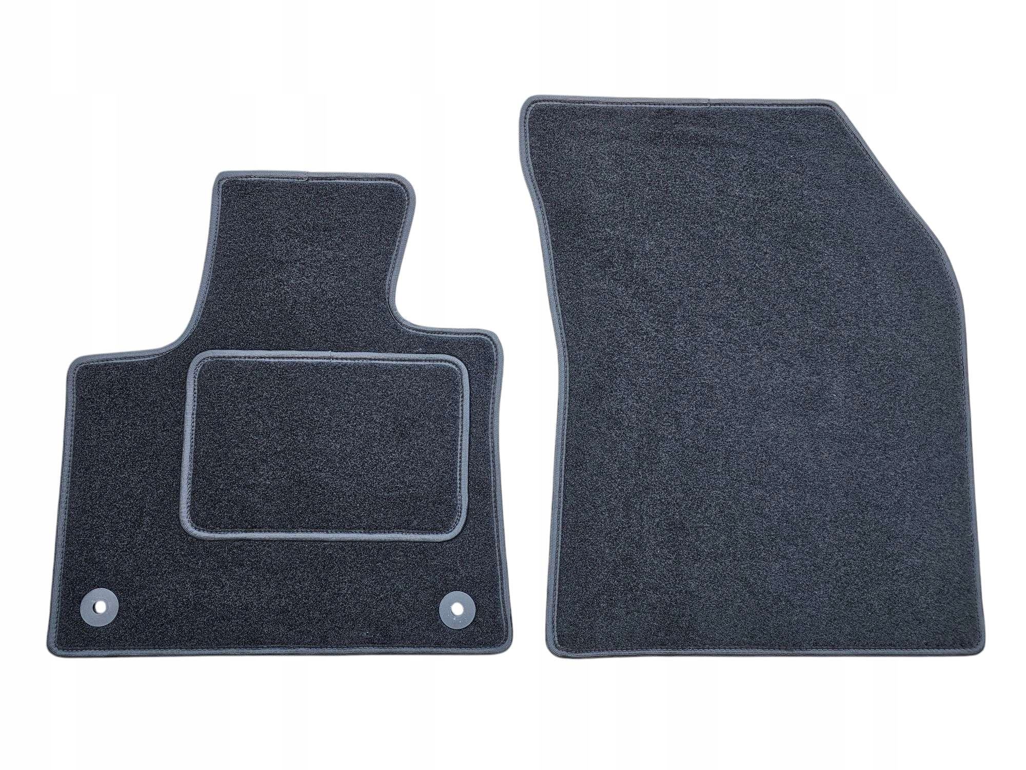 Dywaniki Welurowe Samochodowe Przednie na Przód Peugeot 3008 II 2 stopery