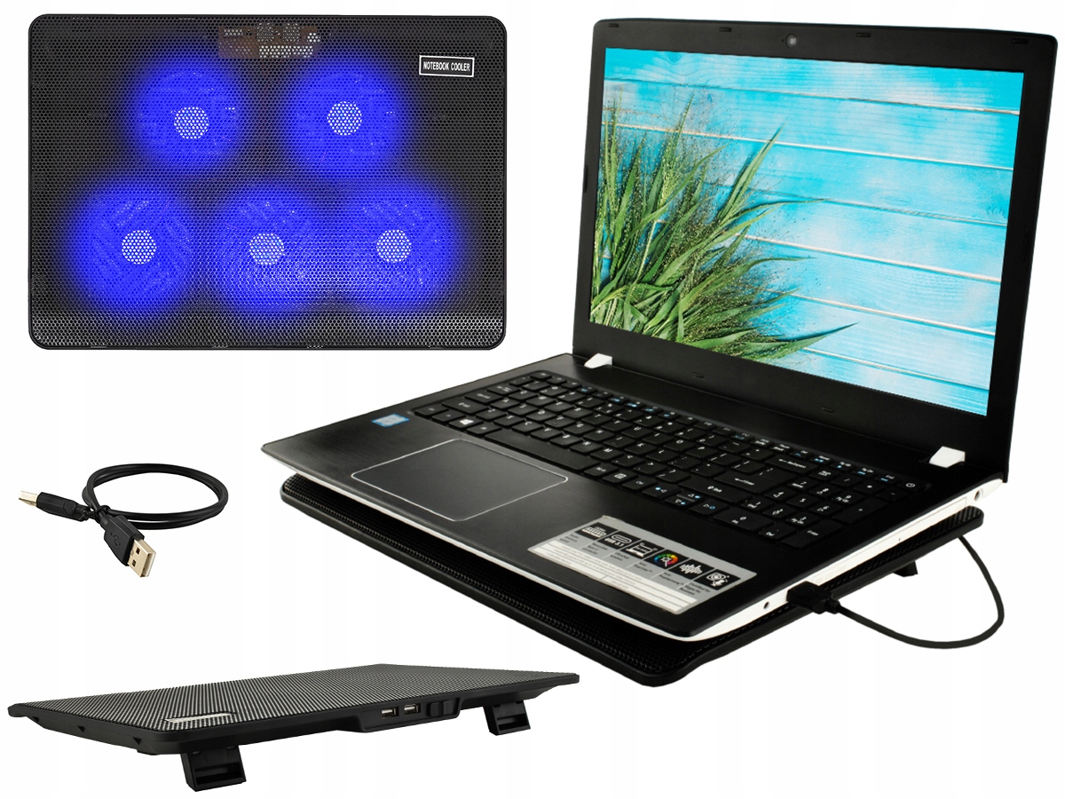 podstawka podkładka chłodząca pod laptopa notebooka podświetlana12-17' cali