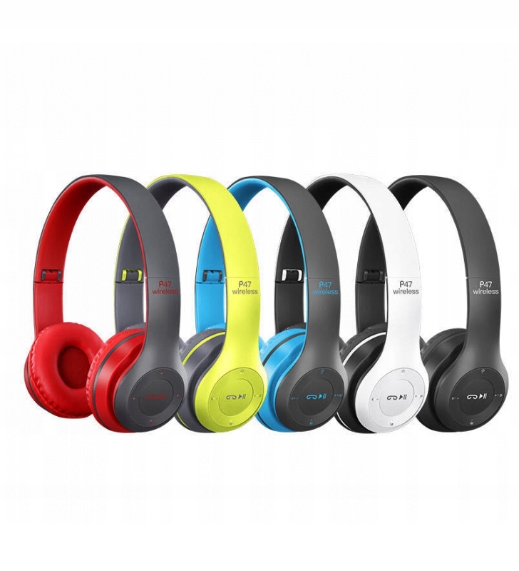 SŁUCHAWKI BTH WIRELESS P47 MIKROFON MP3 RADIO Mikrofon nie