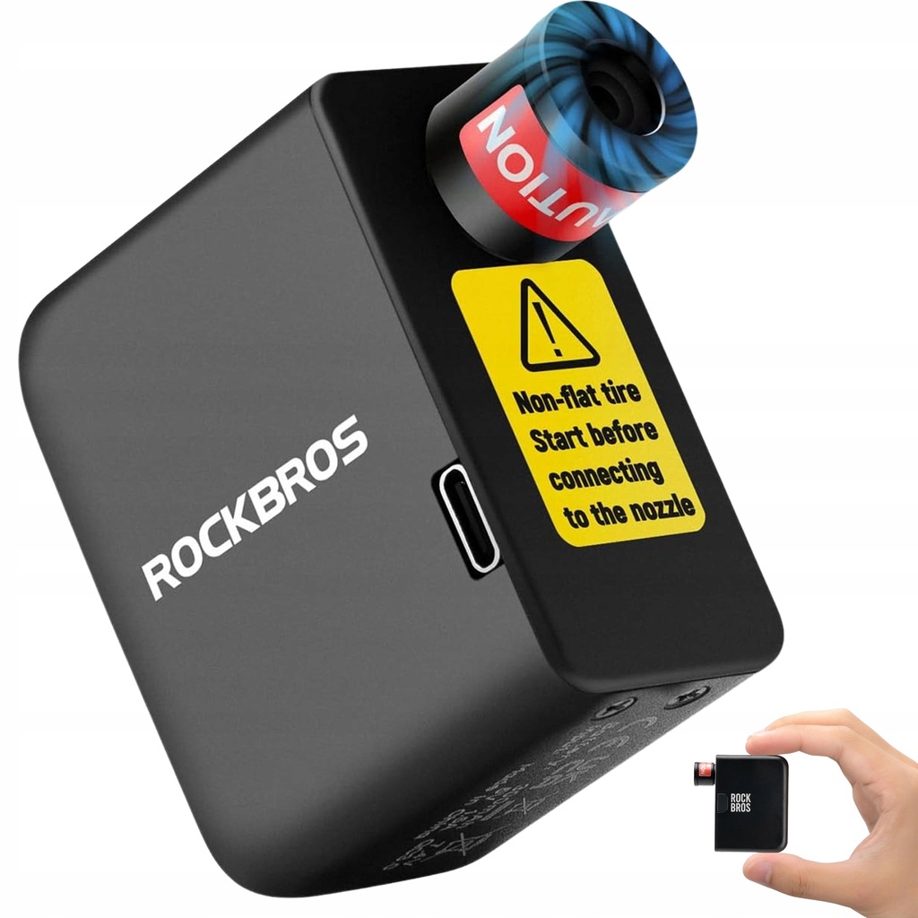 Elektryczna Mini Pompka Rowerowa Do Opon Kompresor Presta Auto 100PSI Usb-c