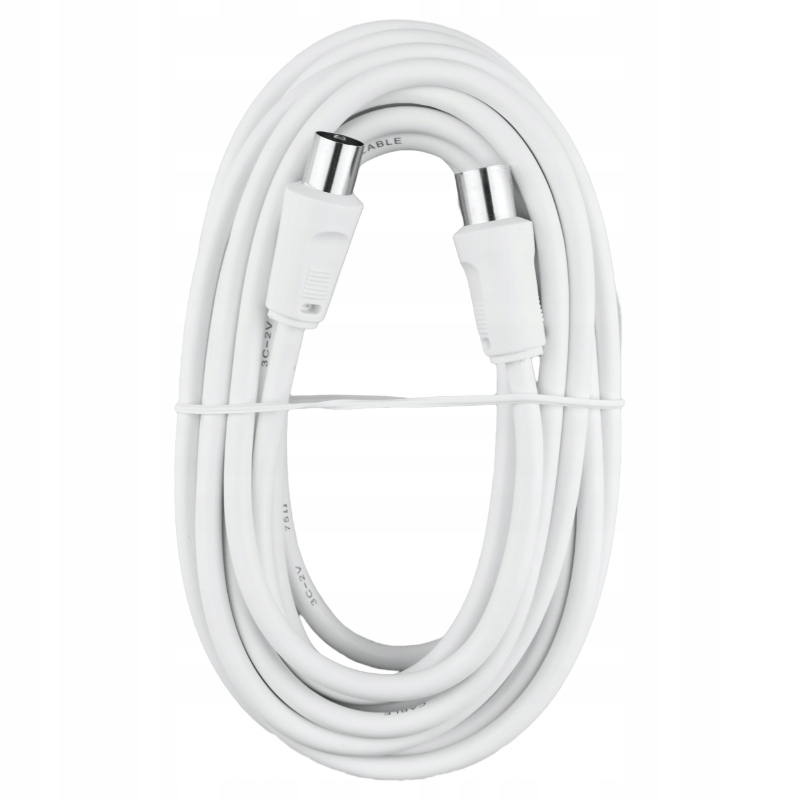 Przewód TV-VIDEO, 3 m, biały Marka DPM