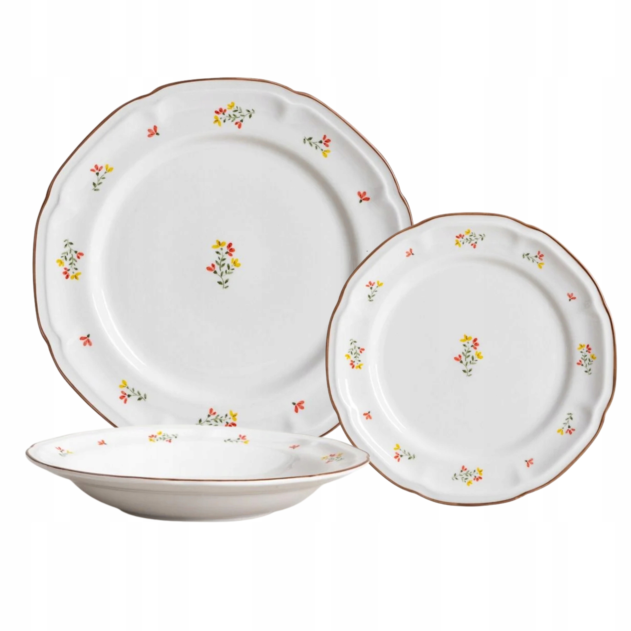 Stolní nádobí Greta 12 ks. květiny jídelní servis pro 4 osoby Homla