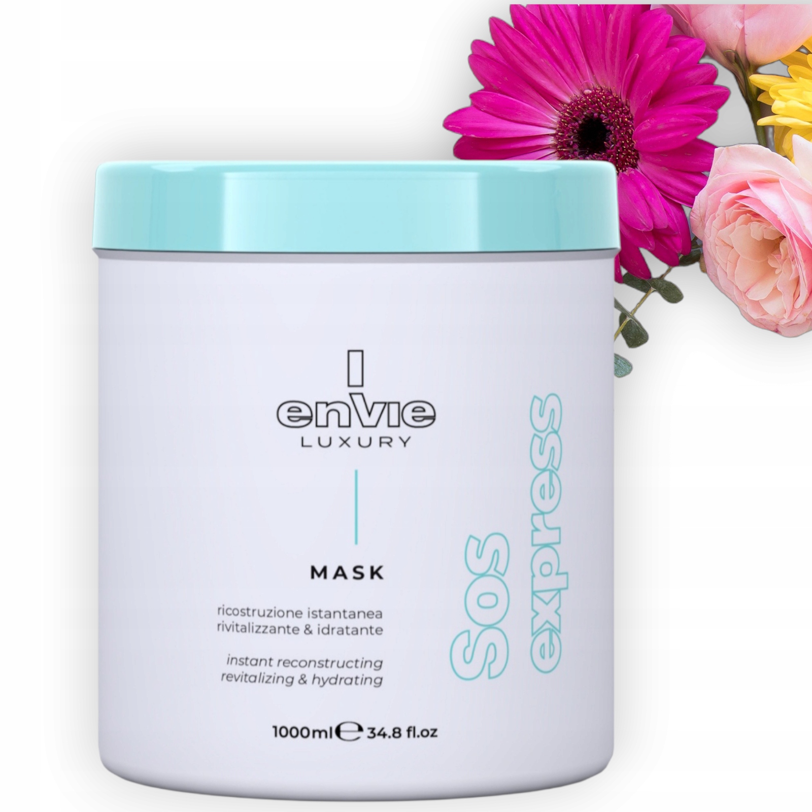 Envie Luxury Sos Express maska naprawcza do włosów zniszczonych 1000 ml