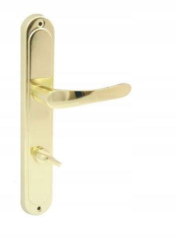 KLAMKA drzwiowa wewnętrzna NOVA MOSIĄDZ ZŁOTA SZYLD WC