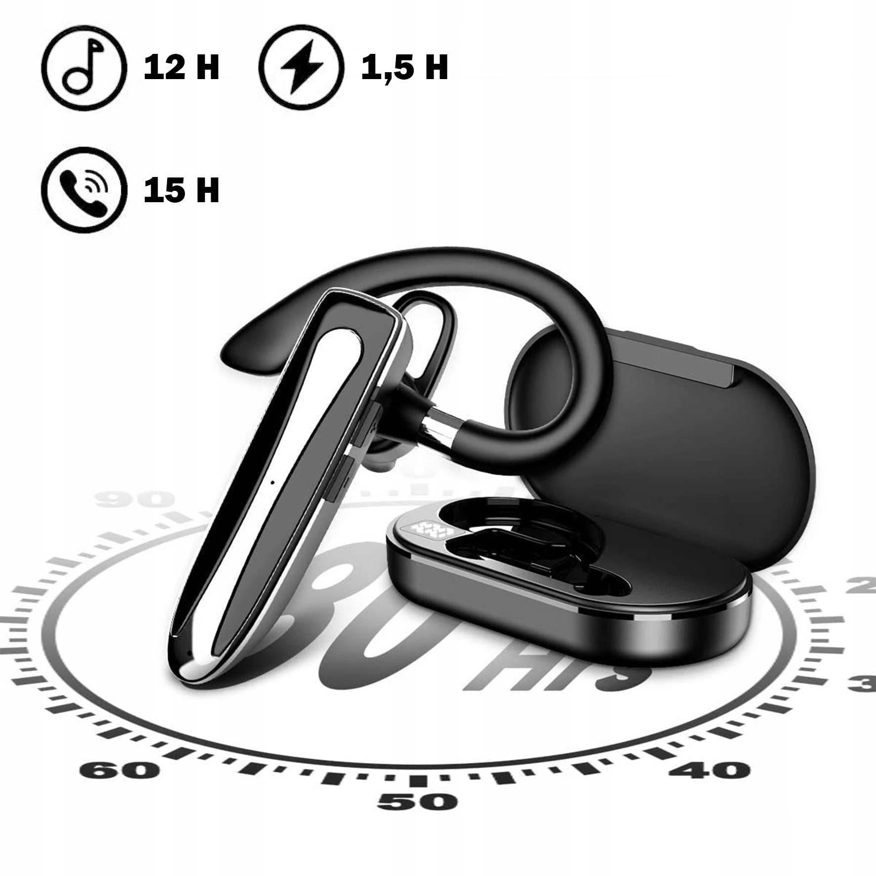 Słuchawka Bezprzewodowa do Telefonu Zestaw Słuchawkowy Rozmów dla Kierowcy Model YYK-530