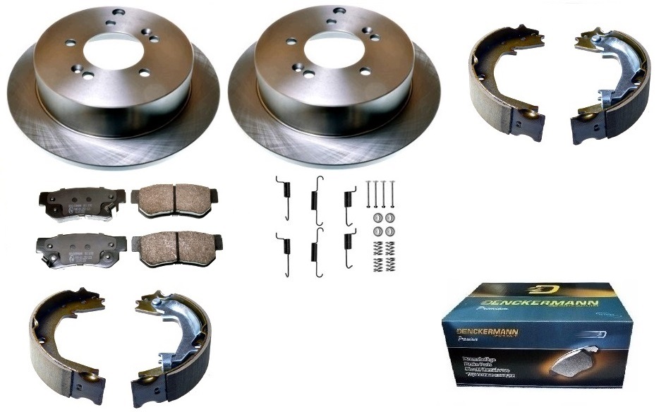 kotouče štěkací Hyundai Tucson I Jm 2004-2010 4WD 4X4 Zadní 284 mm