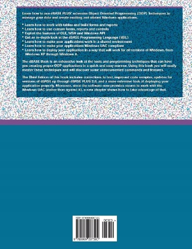 Mayer, Ken The dBASE Book, Vol 1: Developing Windows Applications with dBAS Język publikacji angielski