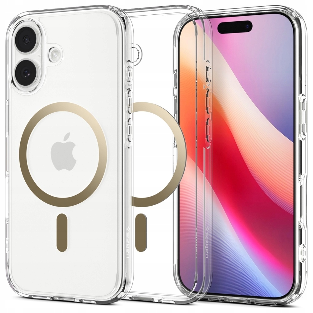 Pouzdro Spigen Ultra Hybrid Mag MagSafe pro iPhone 17, zlaté