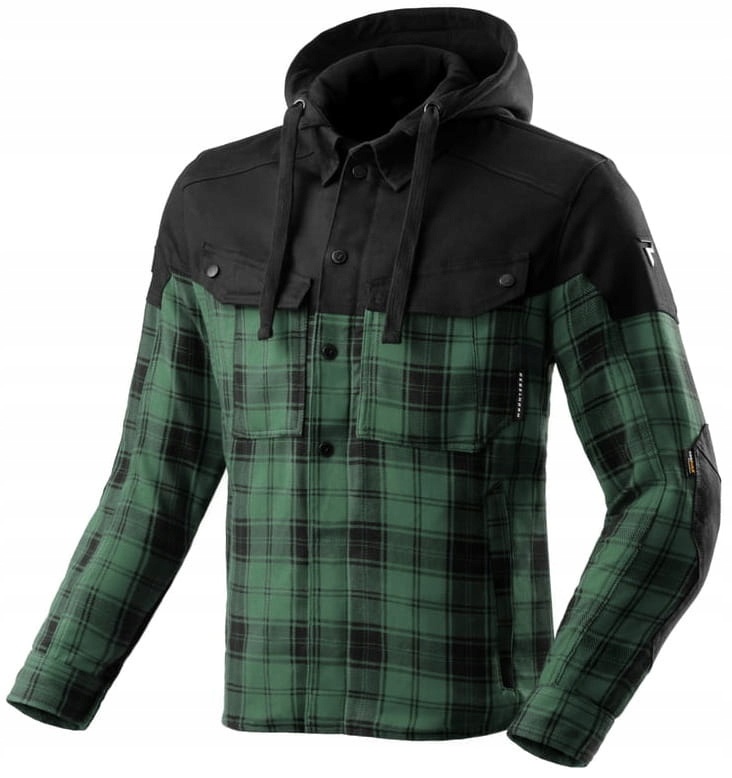 Rebelhorn Shifter Black Green Pánska Textilná Motocyklová Bunda Zelená