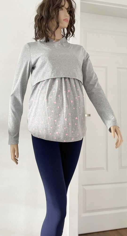 Krásné Pohodlné Těhotenské Pyžamo Na Kojení