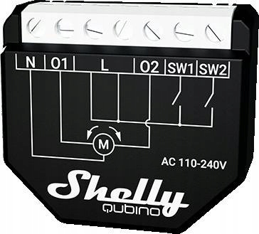 Shelly Qubino Wave Shutter Ovladač rolet a žaluzií