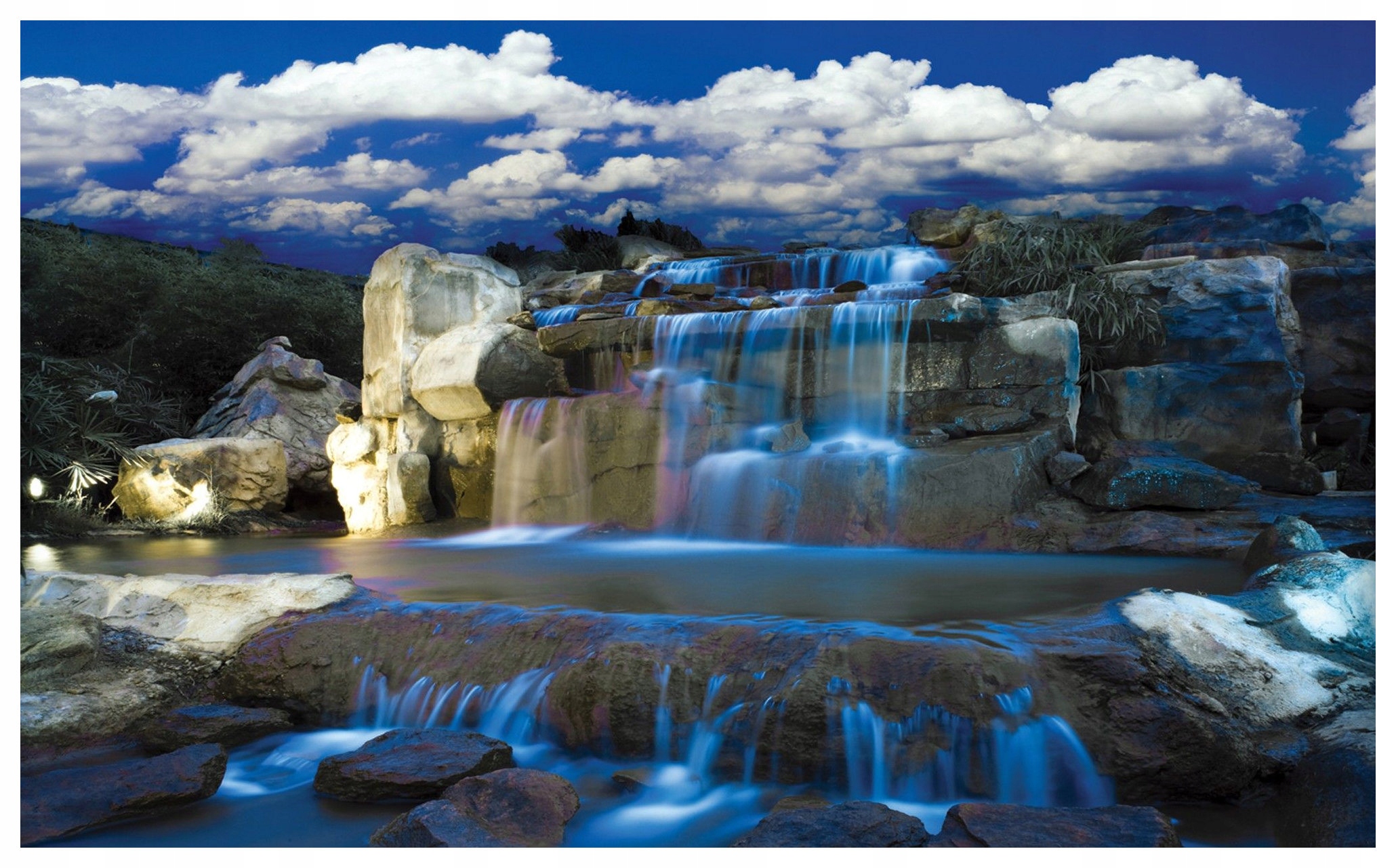 Fototapeta Vodopád Kamenná symfónia energia prírody 416x254 vinylová lepidlo