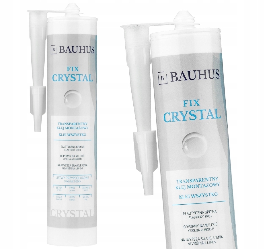 

Klej montażowy listwy bezbarwny Fix Crystal Bauhus