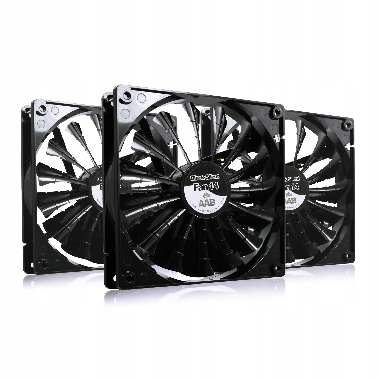 3x Aaa Černý Tichý Ventilátor 14 cm, o 65 % výkonnější, Ventilátory Pro Chlazení Gpu Pc