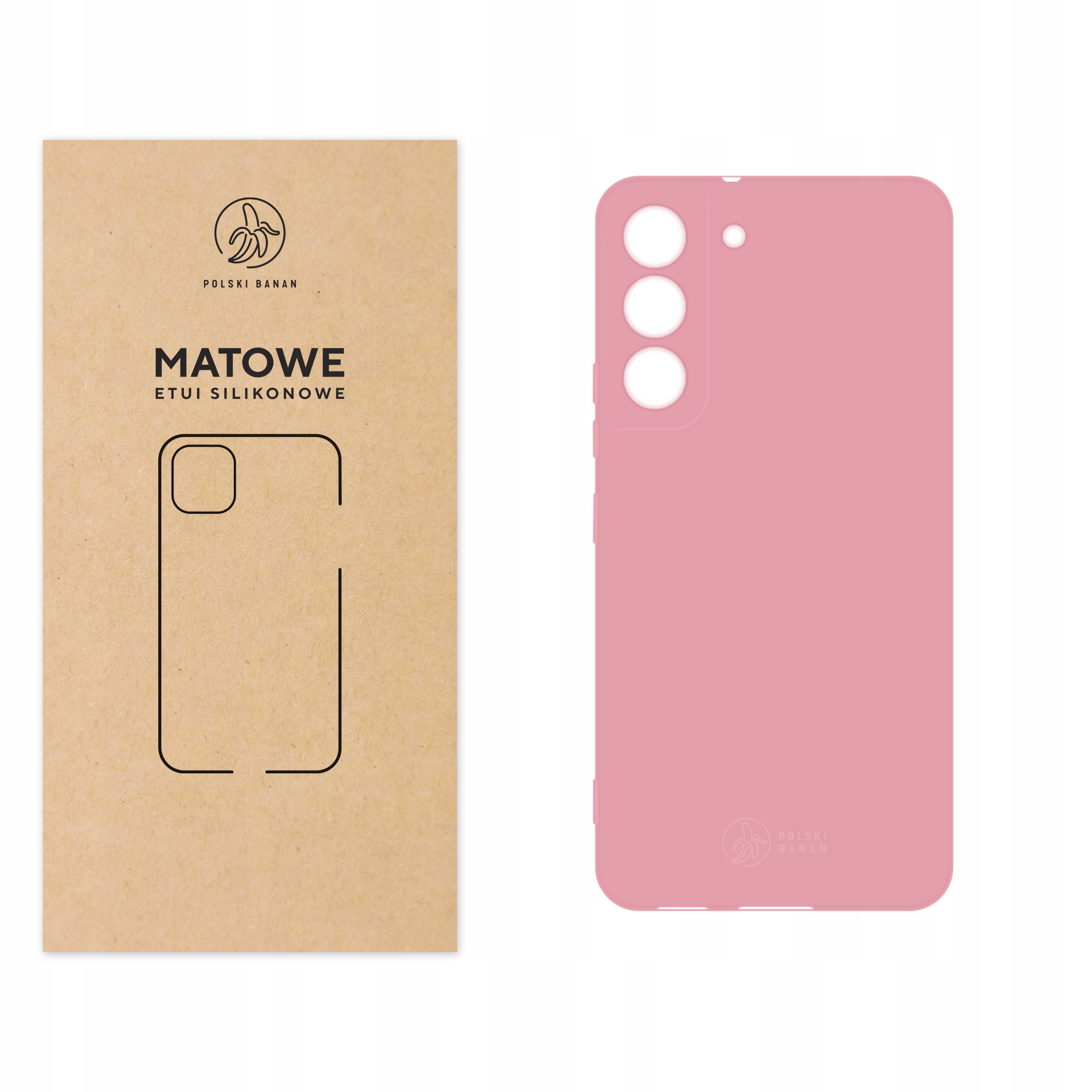 

Etui Matowe do Samsung S22 różowe
