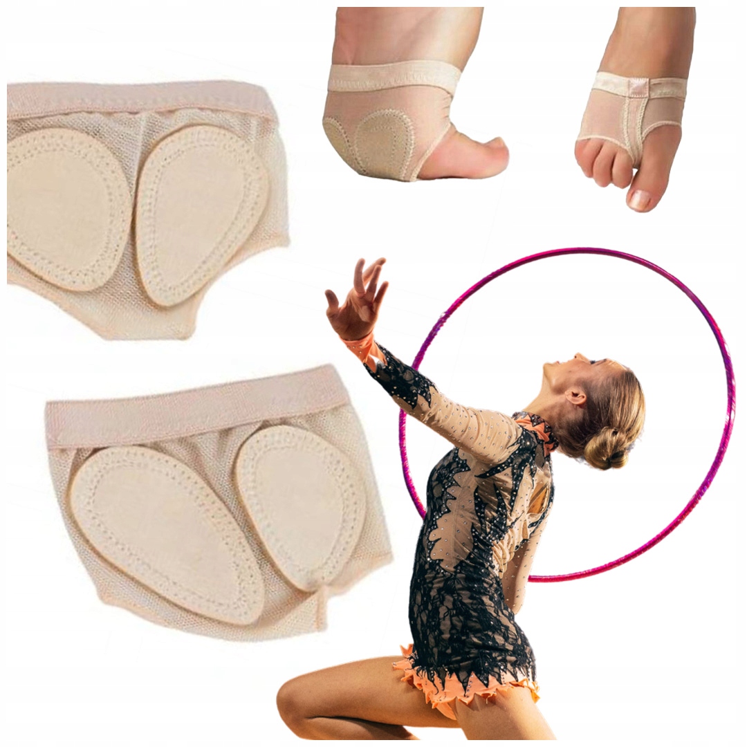 BEZPALCÓWKI DO TAŃCA GIMNASTYKI JAZZU MODEL "DANCE" ROZMIAR XS CIELISTY