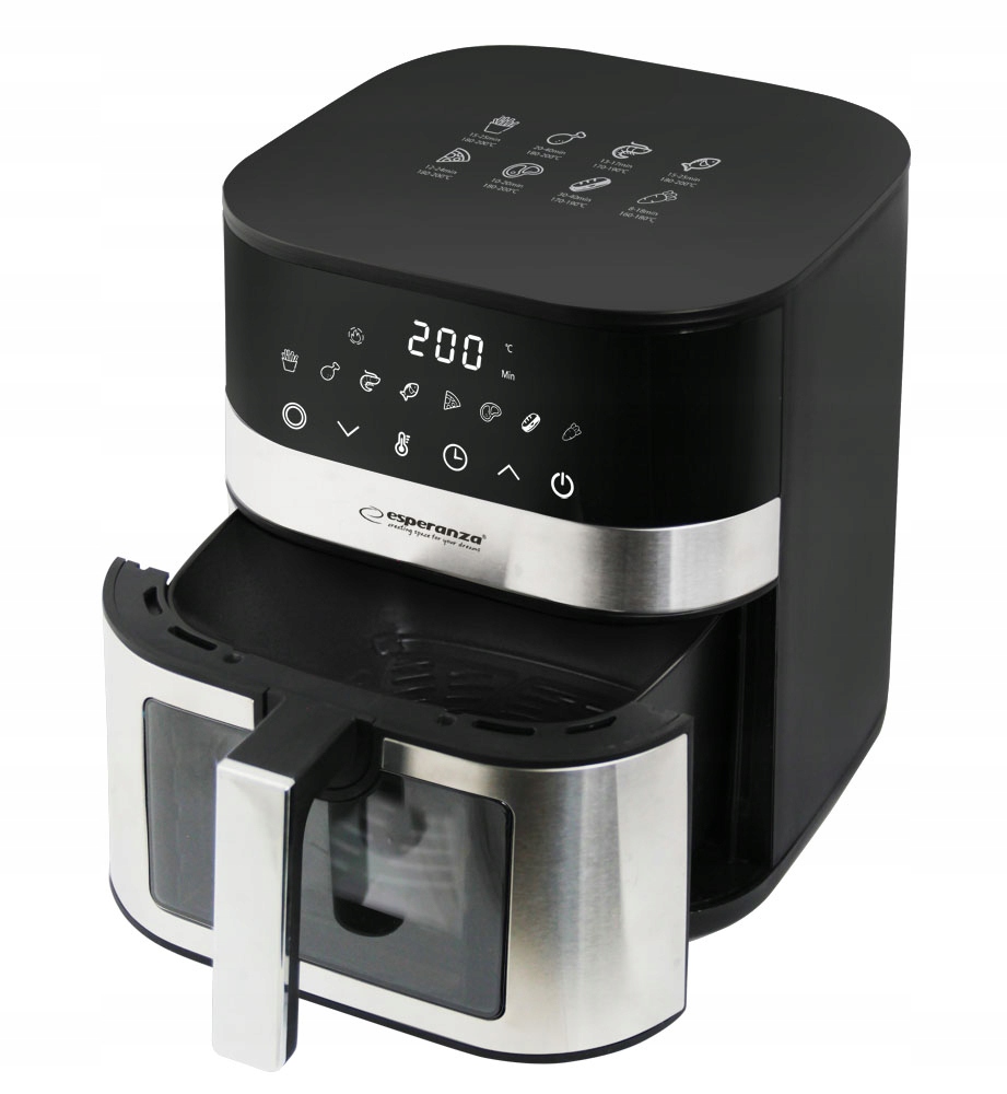 Beztuksová fritéza Pesce Alla Griglia Air Fryer 5L 1400W s okienkom