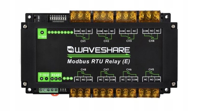 Průmyslový relay 8CH 30 A, Modbus Rtu RS-485, multiizolační ochrana