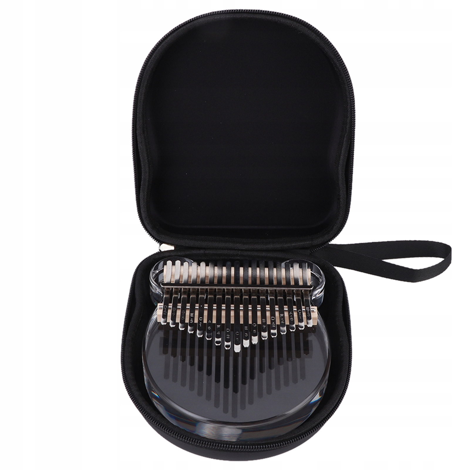 Kalimba Thumb Piano Przezroczysty akrylowy zestaw 17 kluczowych 90