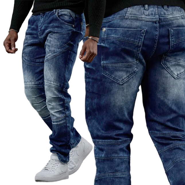 Cipo Baxx Kalhoty Džíny Přetíratelné Prošití Elastický Materiál