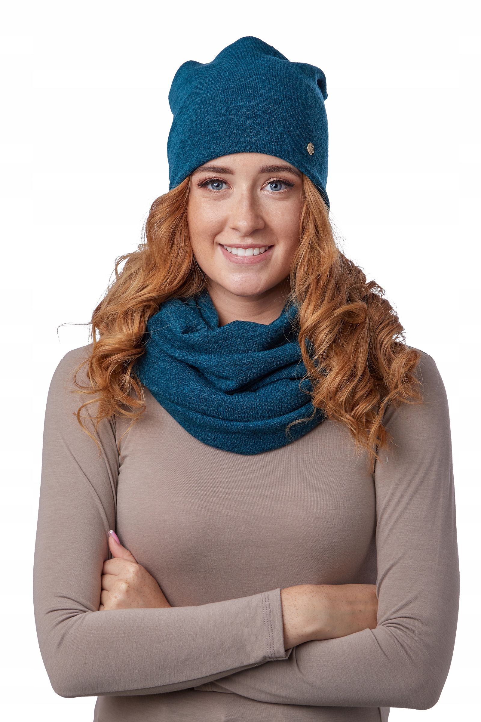 

Komplet Damski Czapka + duży Komin Zimowy kolory