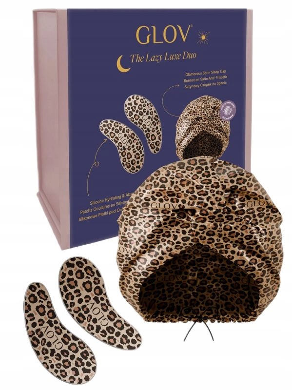 Glov Silikonové Polštářky Pod Oči Saténová Čepice Na Spaní