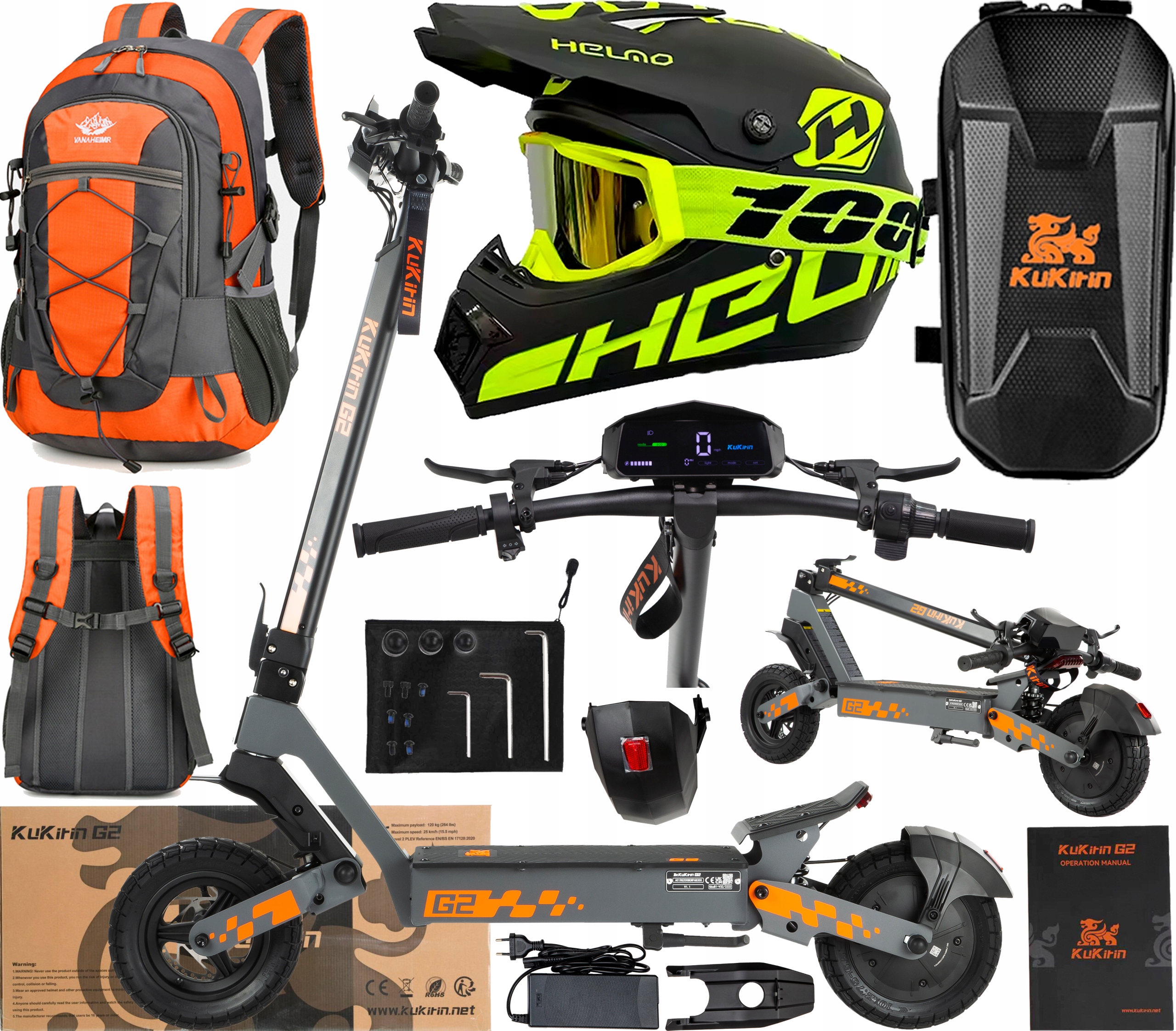 2026 KuKirin G2 Pojazd elektryczne 800W 48V 15Ah 45KM/H Terenowy +Prezent