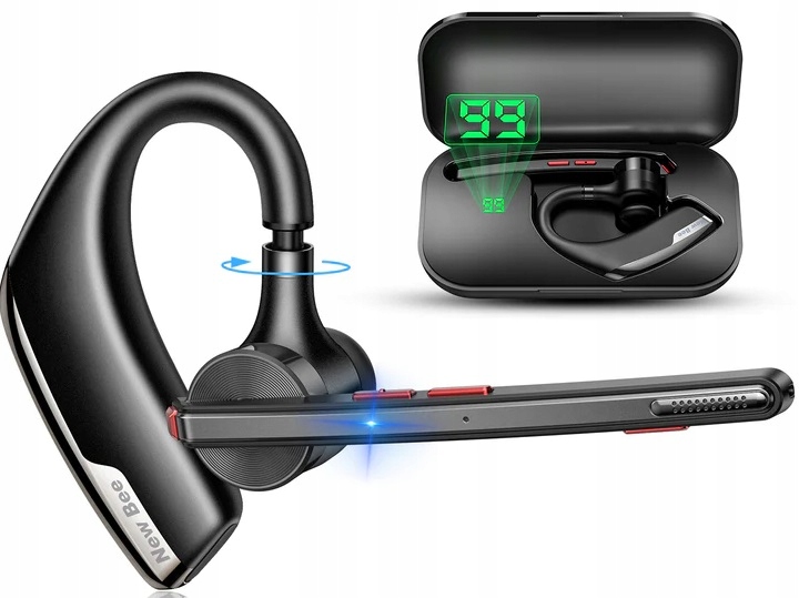 Bezdrátová Sluchátka Pro New Bee M51 Enc 12h Hovorů 180 dní Pohotovostního Režimu