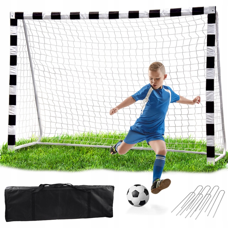 Duża Bramka Piłkarska do piłki nożnej 300x200x90 cm Metalowa stadion SP0661