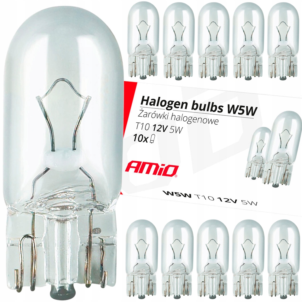

Żarówki Halogenowe W5W T10 5W W2.1x9.5d 12V 10szt