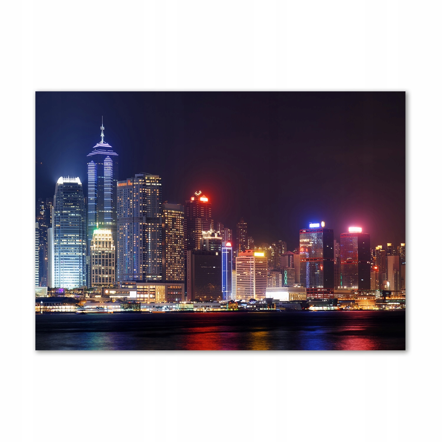 

Foto obraz szkło hartowane Hongkong nocą 100x70