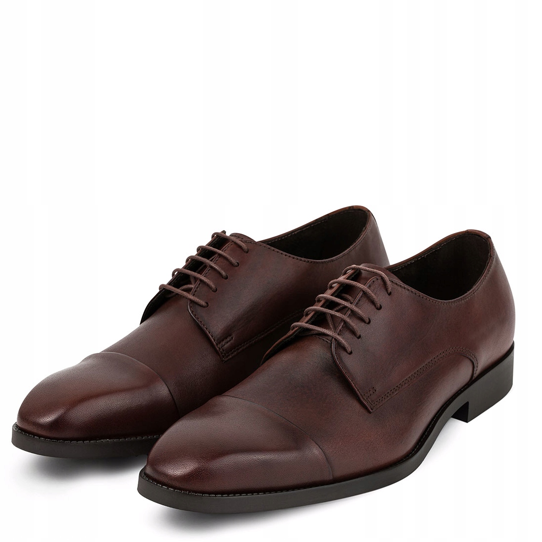 Elegantní kožené pánské polobotky v hnědé barvě Pako Lorente, velikost vel