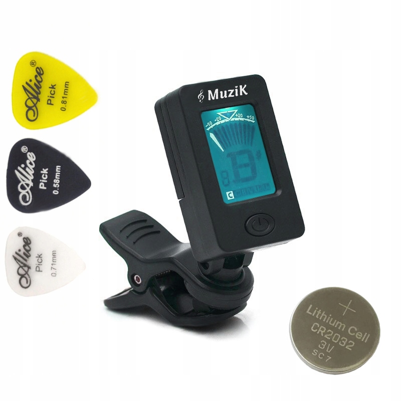 

Tuner MuziK Stroik Do Gitary Jakość Gratis|bateria