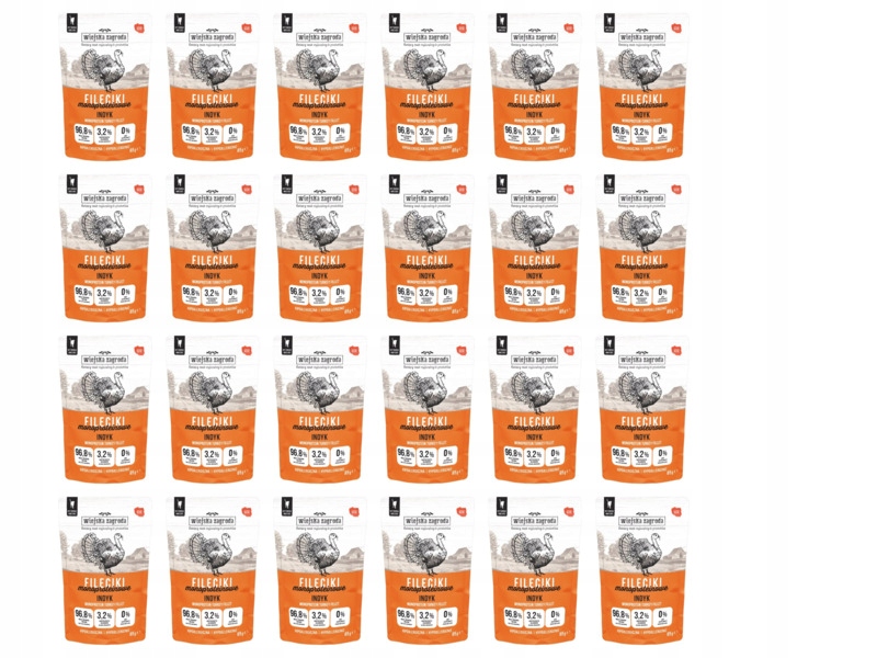 Karma dla kota Wiejska Zagroda Monoproteinowa Fileciki Indyk 24 x 85 g