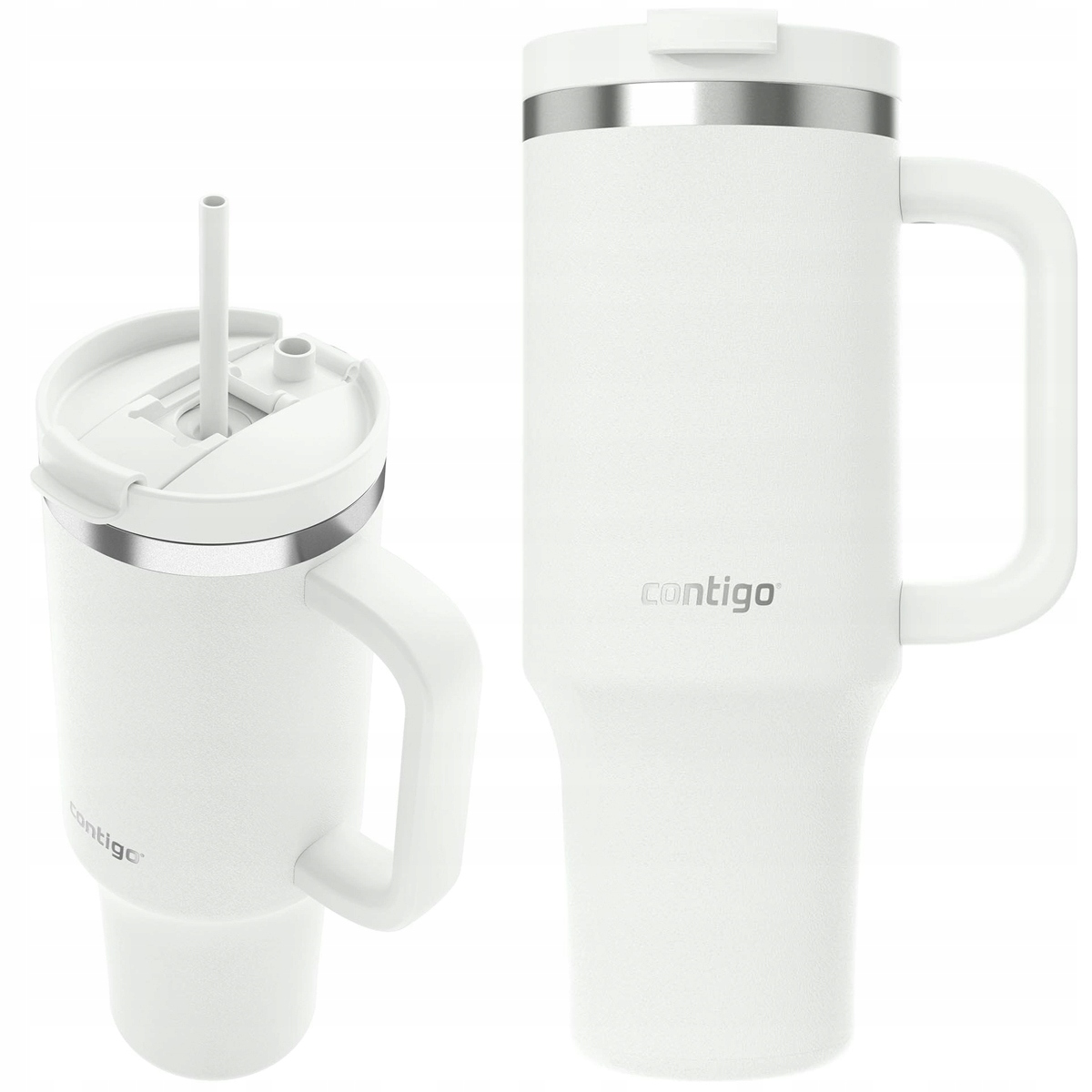 Termický Hrnček Contigo Streeterville Tumbler 1200 ml Biely so slamkou